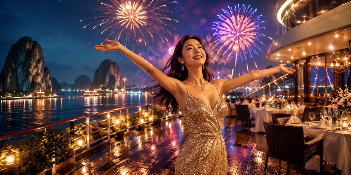 Khung cảnh lễ hội giải trí tại Hạ Long
